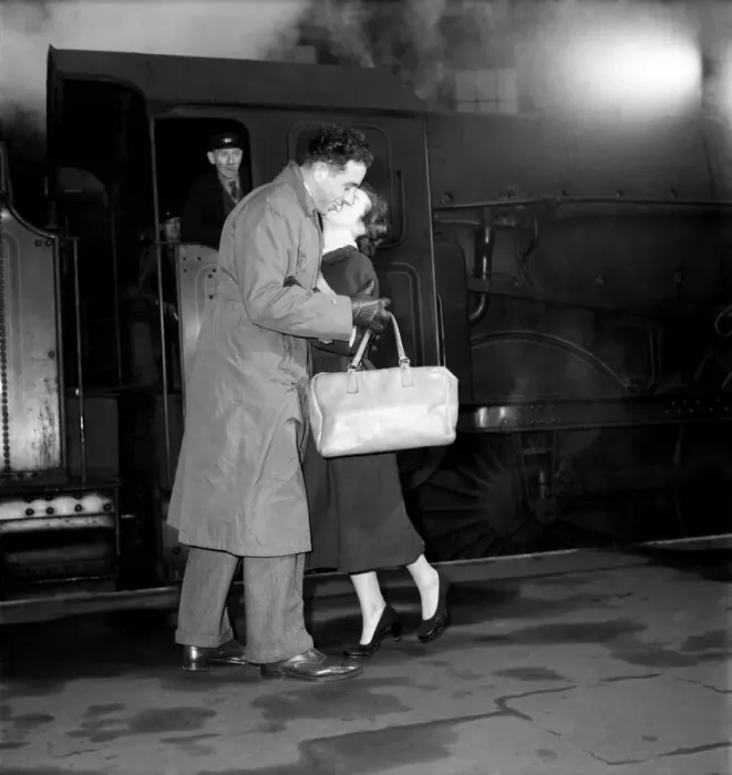 Framed Print : Back in February 1953, a steamy brief encounter occurs on Paddington station