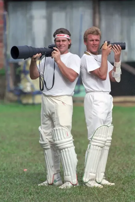 Framed Print : February 1990 90-1082-030 International Test Match Cricket. West Indies vs England