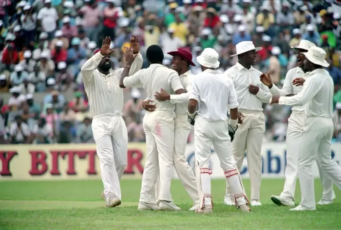 Framed Print : February 1990 90-1082-073 International Test Match Cricket. West Indies vs England Framed Print : February 1990 90-1082-073 International Test Match Cricket. West Indies vs England