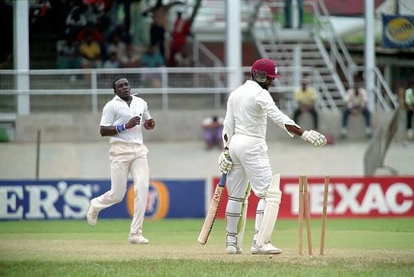 February 1990 90-1082-082 International Test Match Cricket. West Indies vs England