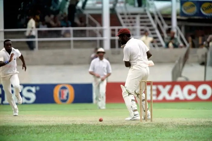 Framed Print : February 1990 90-1082-100 International Test Match Cricket. West Indies vs England Framed Print : February 1990 90-1082-100 International Test Match Cricket. West Indies vs England