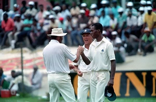 February 1990 90-1082-120 International Test Match Cricket. West Indies vs England