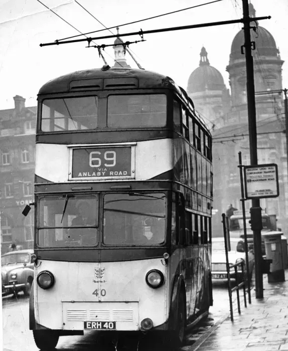 Framed Print : February 3, 1962 The last day that trolleybuses ran along Anlaby Road. No 69 trolleybus Framed Print : February 3, 1962 The last day that trolleybuses ran along Anlaby Road. No 69 trolleybus