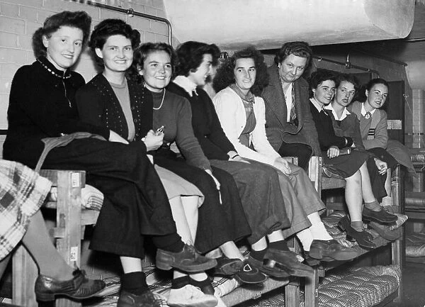 Female Argentine recruits who are joining the the Womens Auxiliary Air Force (WaF)