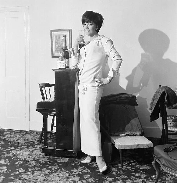 Fenella Fielding, English stage, film and television actress, pictured at home in London