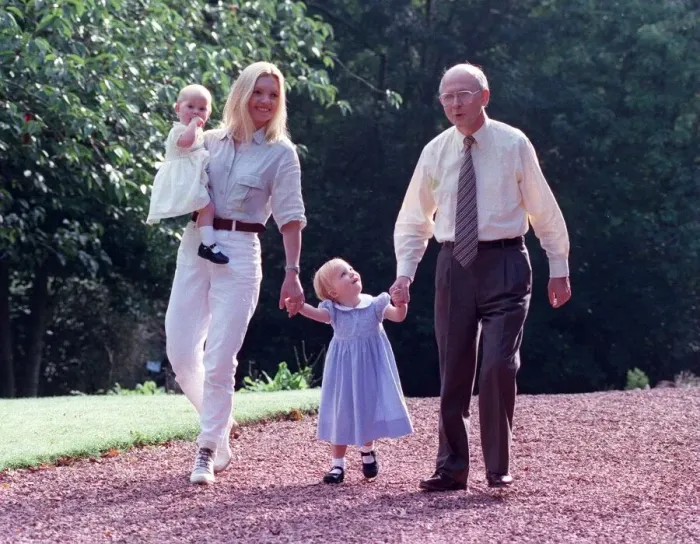 Framed Print : FERGUS MCCANN AUG 1998 The Celtic MD WITH HIS WIFE ELSPETH MCCANN AND THEIR DAUGHTERS Framed Print : FERGUS MCCANN AUG 1998 The Celtic MD WITH HIS WIFE ELSPETH MCCANN AND THEIR DAUGHTERS
