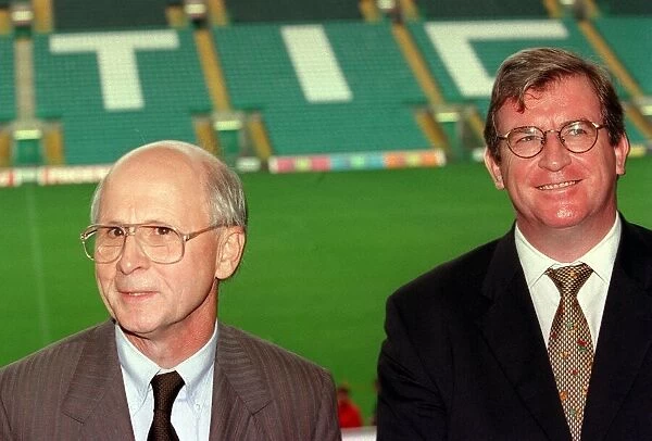 Fergus McCann September 1999 with Chief Executive Allan MacDonald yesterday at
