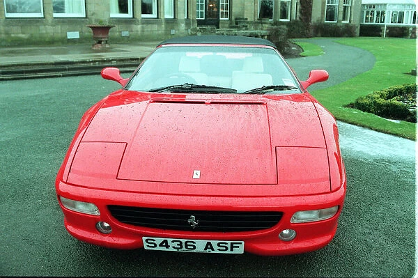 Ferrari cars lineup at the Gleneagles Hotel. Pictured is a 355 FI Spider