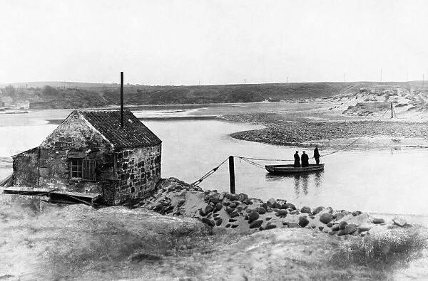 Ferry Crossing on the River Wansbeck at North Seaton, Ashington, Northumberland