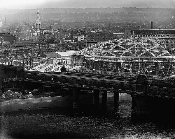 Festival of Britain 1951 An Aerial view of the South Bank site of the Festival of