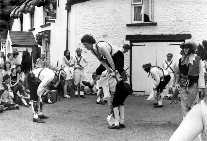 Framed Print : Festival of Dean morris festival at St. Briavels, Gloucestershire Morris dancers in Framed Print : Festival of Dean morris festival at St. Briavels, Gloucestershire Morris dancers in