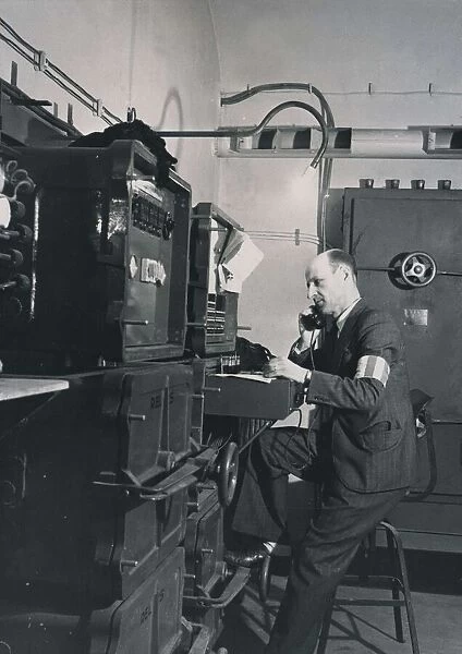 FFI Underground HQ in Paris France 1944 Switchboard from which instructions were