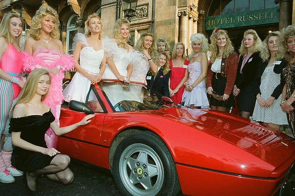 Some of the fifty blondes wo battled it out in a Barbie lookalike contest in London
