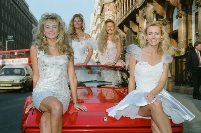 Framed Print : Some of the fifty blondes wo battled it out in a Barbie lookalike contest in London Framed Print : Some of the fifty blondes wo battled it out in a Barbie lookalike contest in London