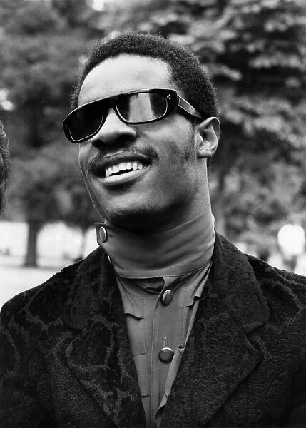 For your files. Stevie Wonder, the 21-year-old blind American singing star
