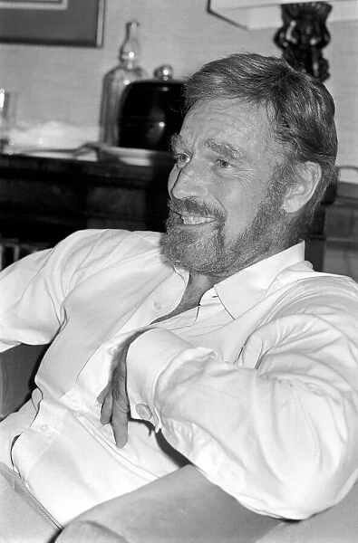 Film actor Charlton Heston at the Dorchester Hotel in London, today