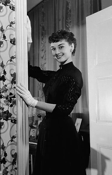 Film actress Audrey Hepburn in London after arriving from New York. 21st May 1953
