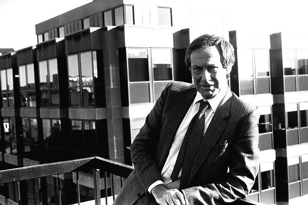 Film critic Barry Norman pictured on the roof of Thomson House