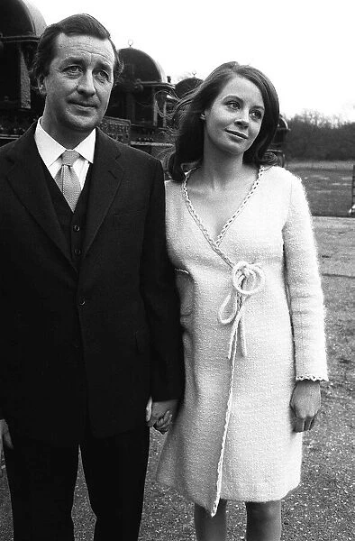Film producer Robert Bolt and actress Sarah Miles 1967