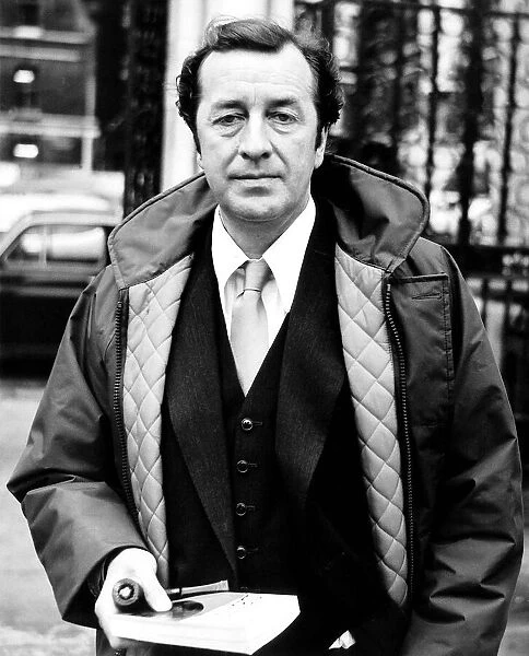 Film producer Robert Bolt at high court hearing January 1974 after actor