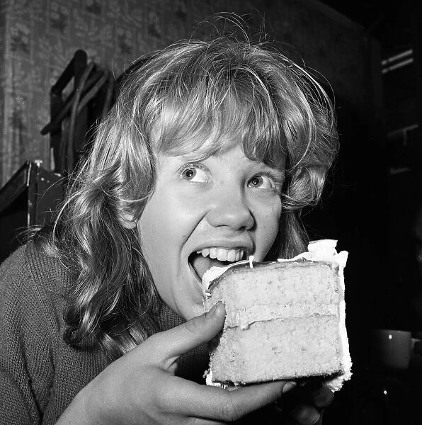 Film star Hayley Mills celebrates her 15th birthday at Pinewood Studios where she is
