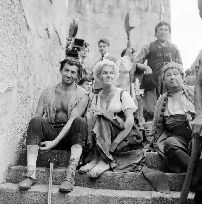 Framed Print : Filming of 1958 film A Tale of Two Cities by Charles Dickens
