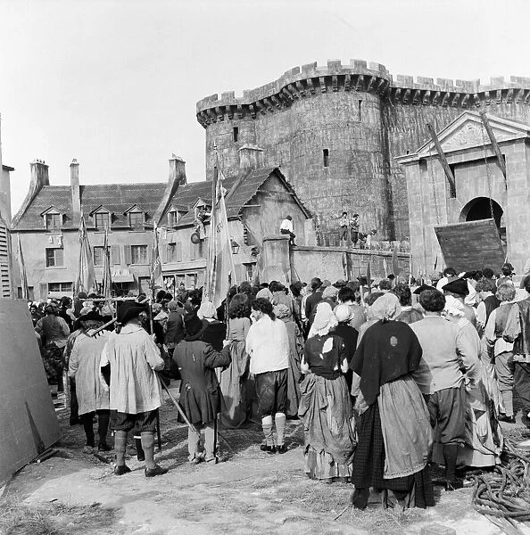 Filming of 1958 film A Tale of Two Cities by Charles Dickens at