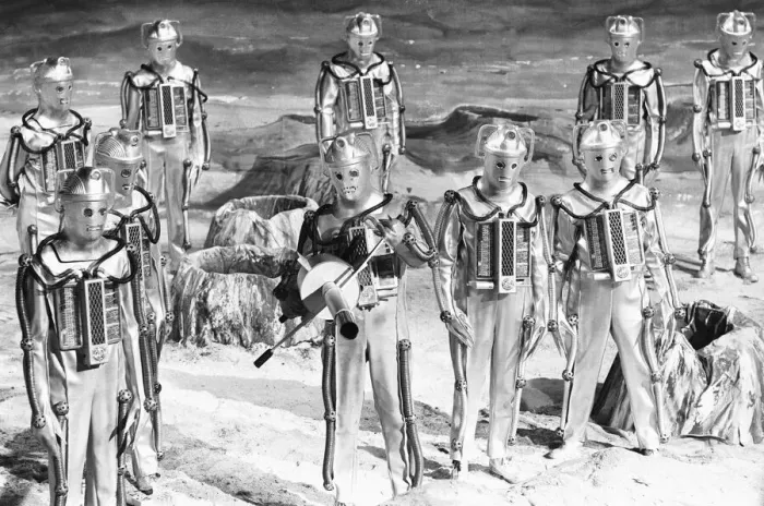 Framed Print : Filming at the BBC Ealing studios for Dr Who story call Moonbase Framed Print : Filming at the BBC Ealing studios for Dr Who story call Moonbase