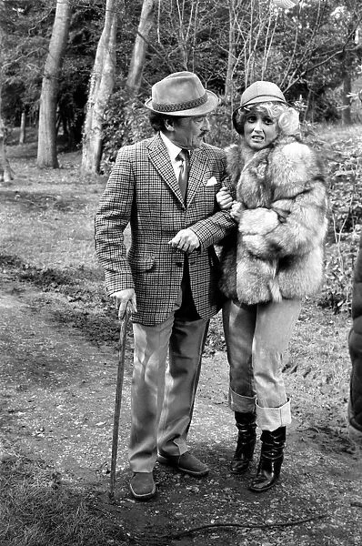Filming Carry on Behind. Kenneth Connor. April 1975 75-1732-001