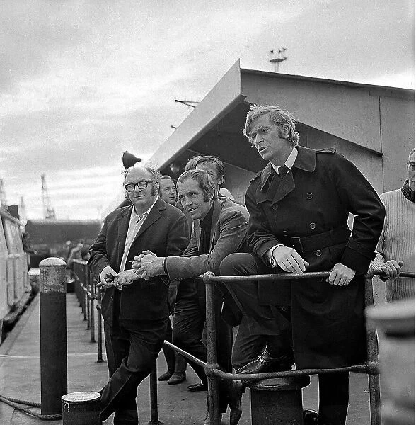 The filming of Get Carter at Wallsend in 1970 with actors George Sewell