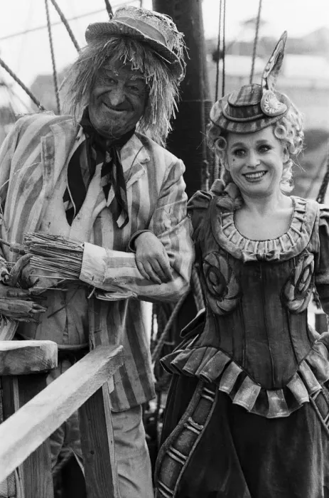 Framed Print : Filming of the childrens television series Wurzel Gummidge at Brixham harbour in Framed Print : Filming of the childrens television series Wurzel Gummidge at Brixham harbour in