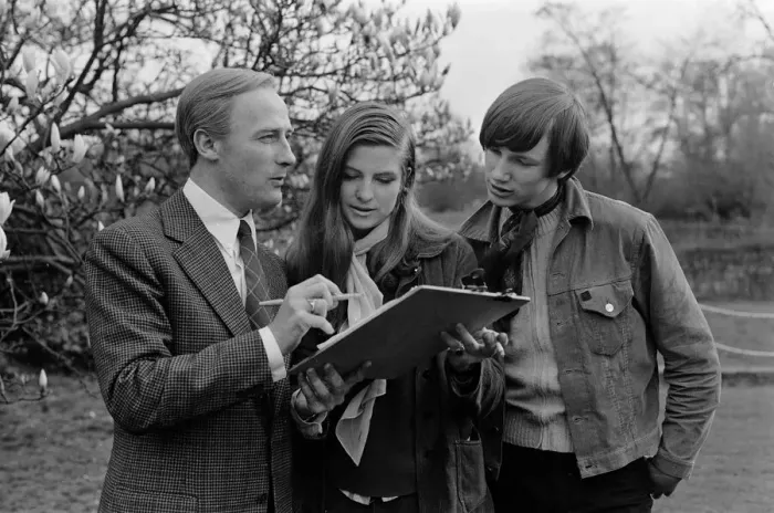 Framed Print : Filming of the final episode of the second series of the television programme Callan