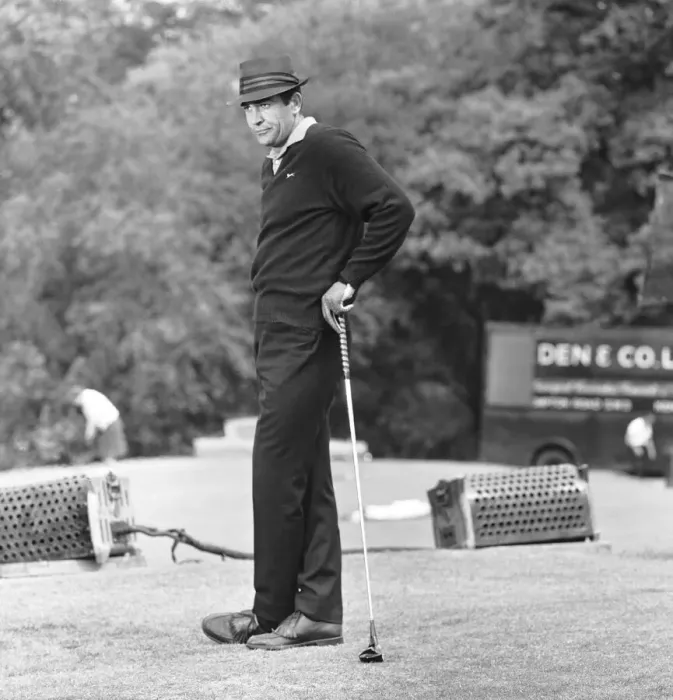 Framed Print : Filming the golf scene for Goldfinger'at Stoke Park golf course near Stoke Framed Print : Filming the golf scene for Goldfinger'at Stoke Park golf course near Stoke