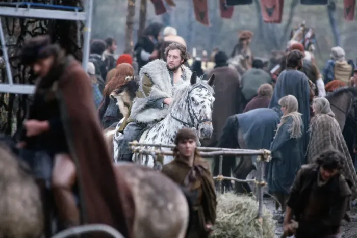 Framed Print : The filming of Highlander film. Circa May 1985 Framed Print : The filming of Highlander film. Circa May 1985