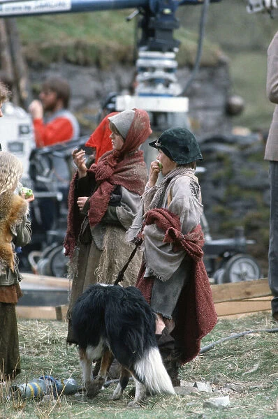 The filming of Highlander film. Circa May 1985