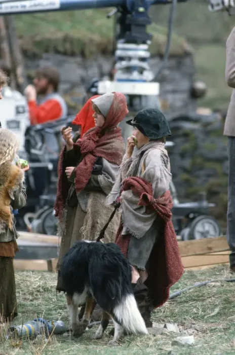Framed Print : The filming of Highlander film. Circa May 1985 Framed Print : The filming of Highlander film. Circa May 1985