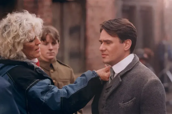 Framed Print : The filming of new Catherine Cookson drama, Colour Blind at at Tyne Tees studios in Framed Print : The filming of new Catherine Cookson drama, Colour Blind at at Tyne Tees studios in