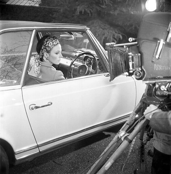 Filming of Subterfuge in Westcott, Dorking, in January 1968