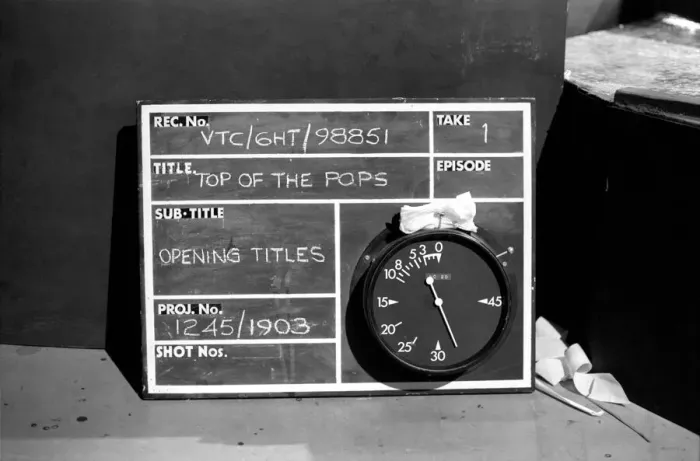 Framed Print : Filming of the television music chart show Top of the Pops at the BBC Studios Framed Print : Filming of the television music chart show Top of the Pops at the BBC Studios