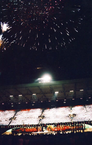 Part of the Finale of the Cor World Choir concert at Cardiff Arms Park, 23rd May 1992