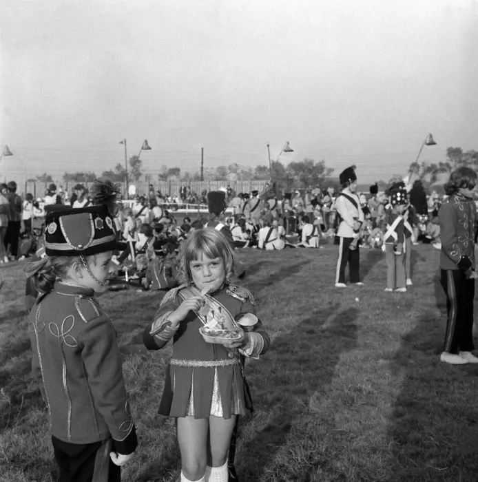 Framed Print : The finals of the North of England Juvenile Jazz Band Championships at Brough Park