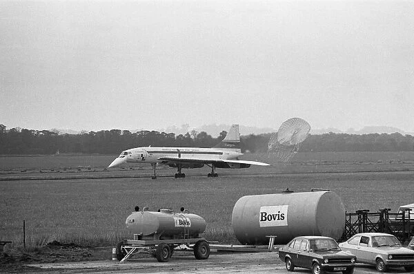 On a fine August day in 1977, Concorde 101 touches down at her final home at Duxford