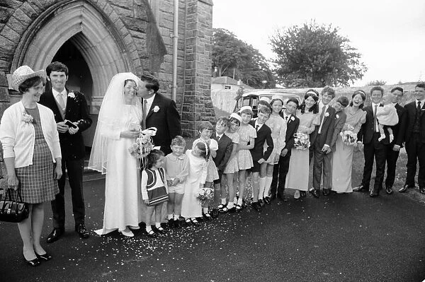 Finn Family Wedding August 1971. Betty Finn 22 weds Dermot