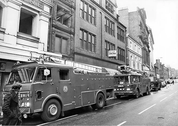 Fire engines attend an emergency in Newcastle