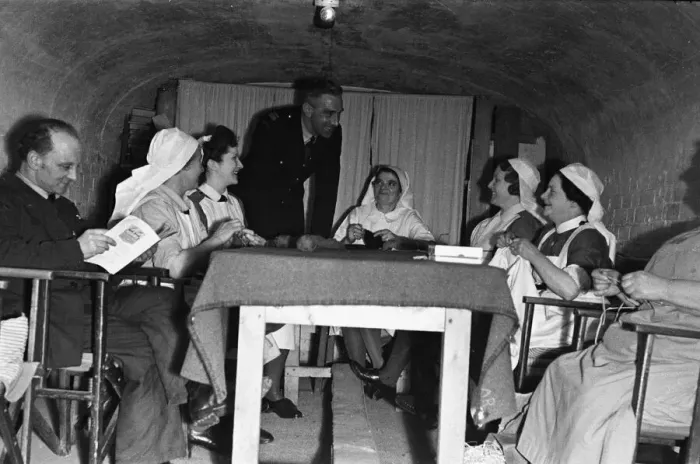 Framed Print : A First Aid Post at Dover dug into the white cliffs. 22nd February 1945 Framed Print : A First Aid Post at Dover dug into the white cliffs. 22nd February 1945