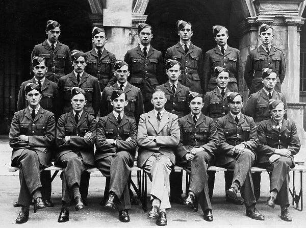 The first batch of young men to receive initial training for flying duties under