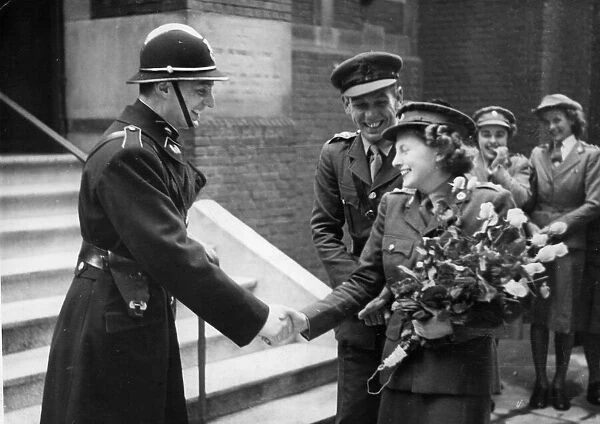 The first British Military Wedding in Brussels, since the Liberation of the city took