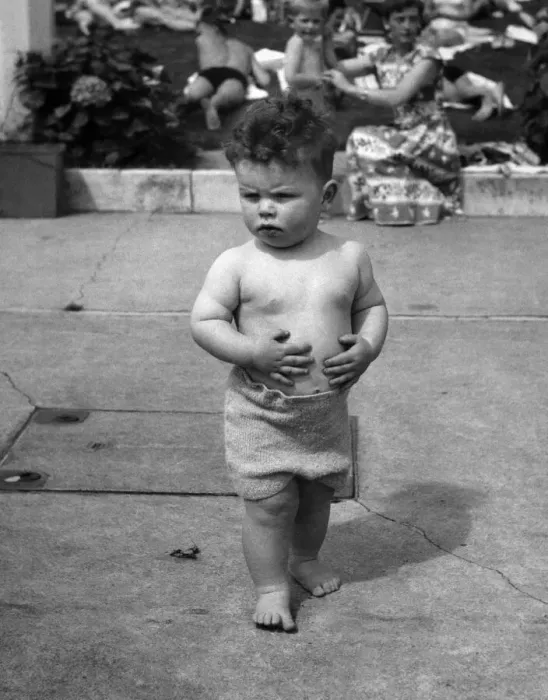 Framed Print : His first day at the pool was all very exciting and interesting for 19 month old William Framed Print : His first day at the pool was all very exciting and interesting for 19 month old William