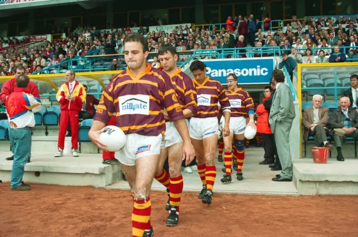 Framed Print : The first Huddersfield Giants home game at McAlpine stadium Framed Print : The first Huddersfield Giants home game at McAlpine stadium