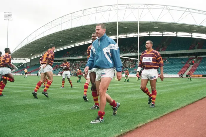 Framed Print : The first Huddersfield Giants home game at McAlpine stadium. 28th August 1994 Framed Print : The first Huddersfield Giants home game at McAlpine stadium. 28th August 1994